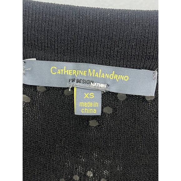 Catherine Malandrino For DesigNation Black XS V-Neck Knit Dress NWT sexy v-neck - Picture 6 of 9